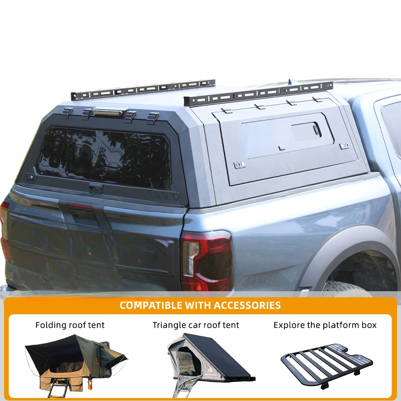Car Accessories Roof Rack - Penutup Bak Pikap Hardtop Baja Tahan