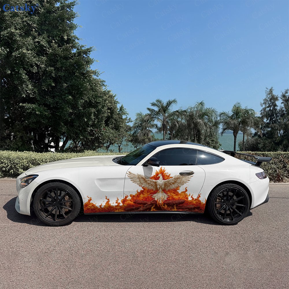 Car Accessories Phoenix - 2 Buah Pembungkus Samping Mobil Blazing