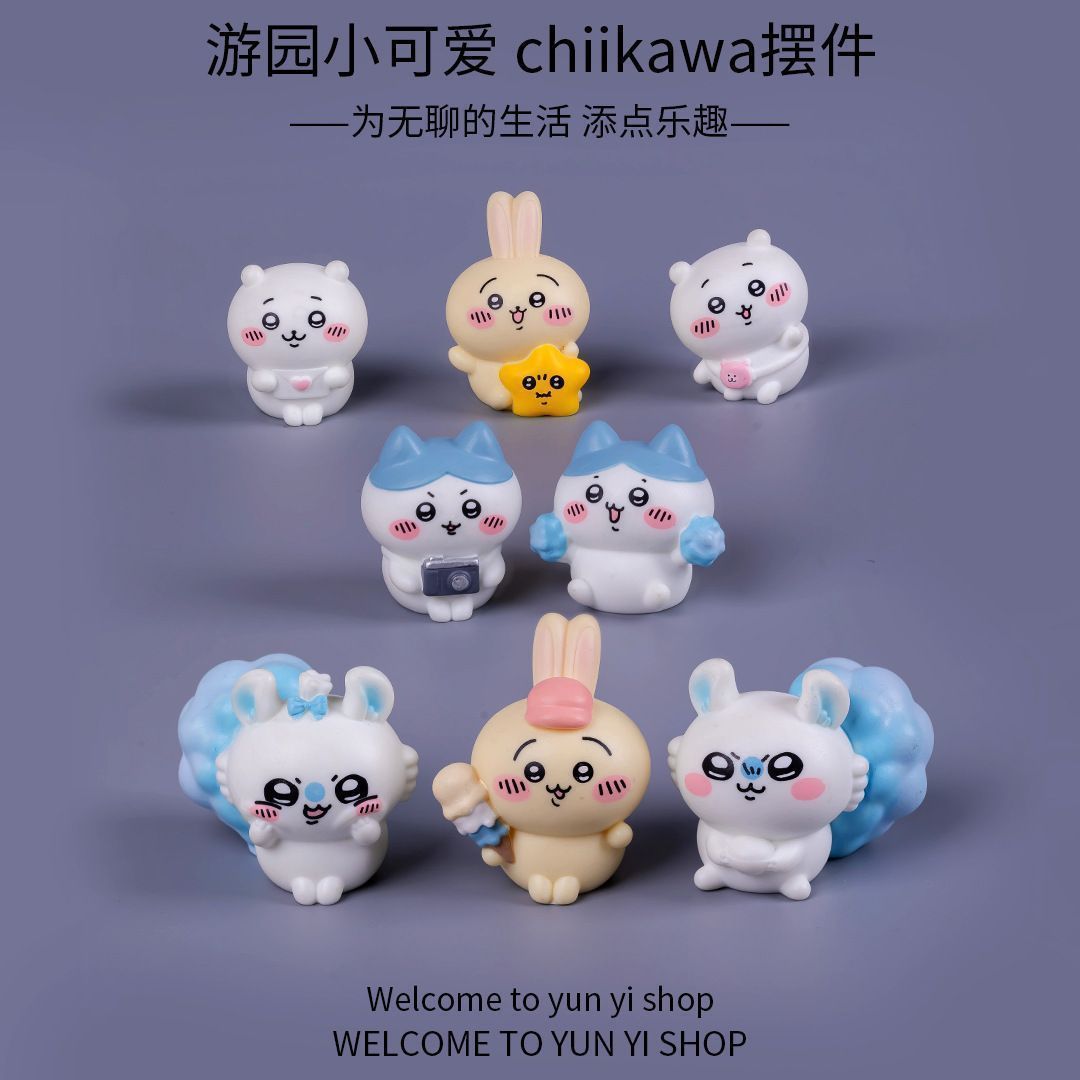 Car Accessories For Dashboard - Figur mini Chiikawa untuk dekorasi mobil