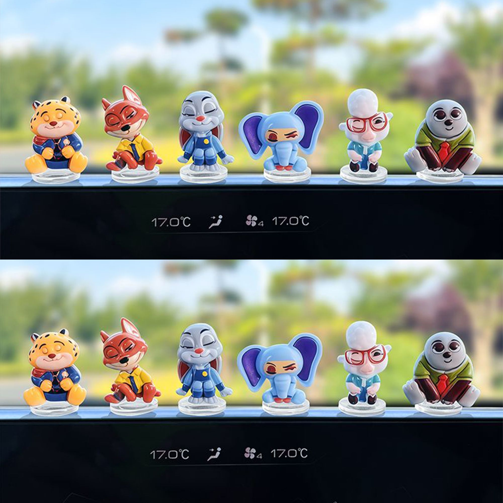Car Accessories For Dashboard - Ornamen mobil kartun Zootopia untuk pajangan