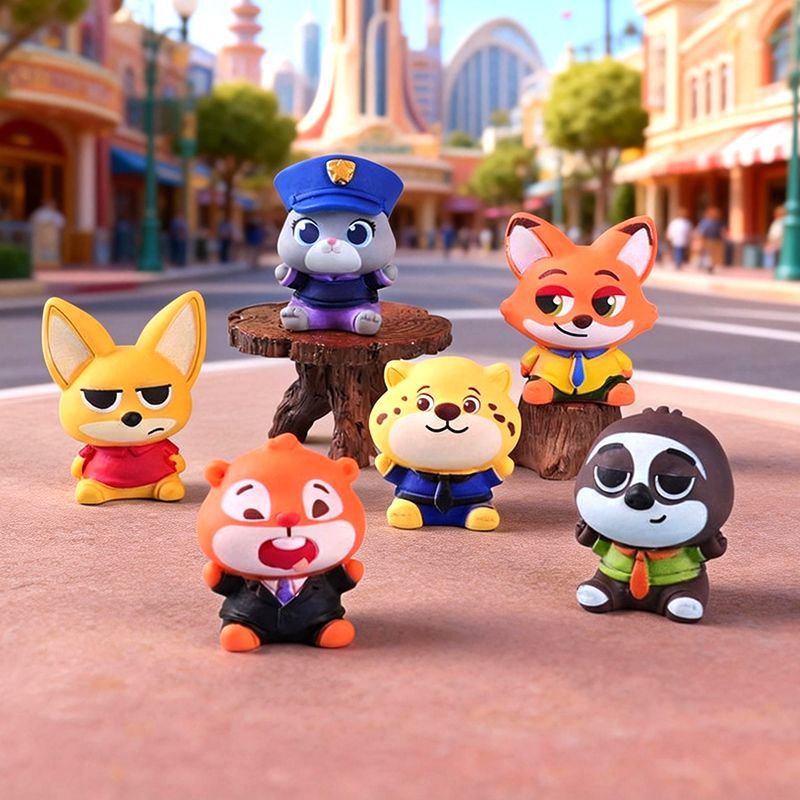 Figur resin Zootopia kecil, de - Car Accessories For Dashboard ulasan dan harga