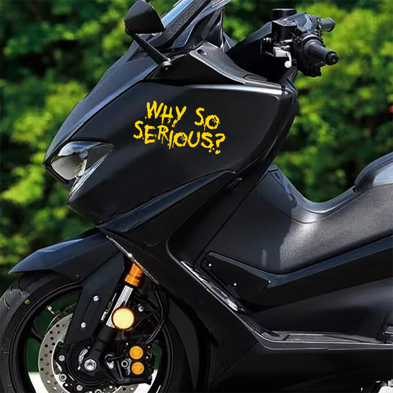 1 Buah Stiker Tahan Air Why So - Car Accessories Joker ulasan dan harga