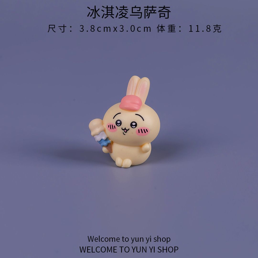 Figur mini Chiikawa untuk deko - Car Accessories For Dashboard ulasan dan harga